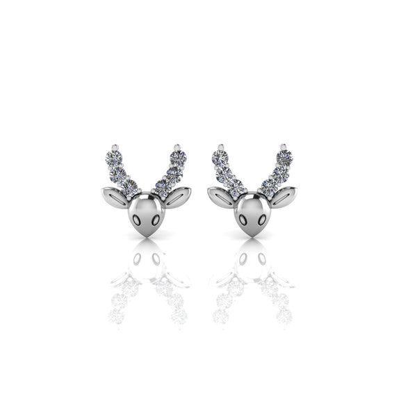 925 Silver Deer Stud Earring