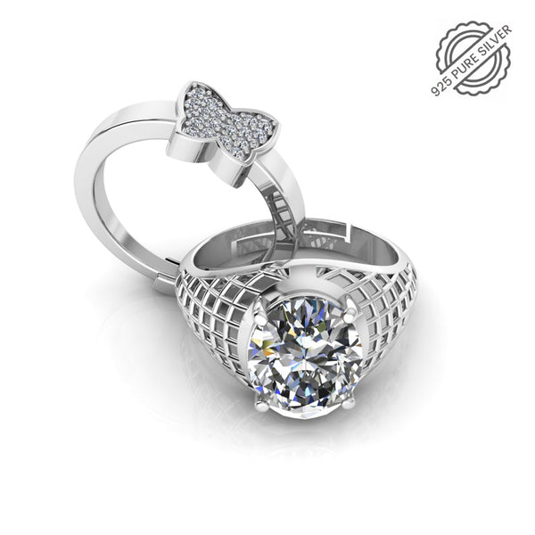 Pure 925 Silver Glamira Jonasia Butterfly Shape Couple's Ring